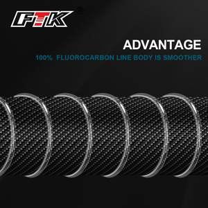 Línea de Pesca de Fluorocarbono <span class=keywords><strong>FTK</strong></span> al por Mayor, 0.30mm de Diámetro, Nailon, 100 Metros, Súper Suave, Resistente al Desgaste, Fuerte, Línea Principal de Largo Alcance - Product Image 4