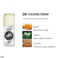 Gel parfumé de poche portable très vendu avec logo personnalisé parfum solide déodorant naturel marque privée