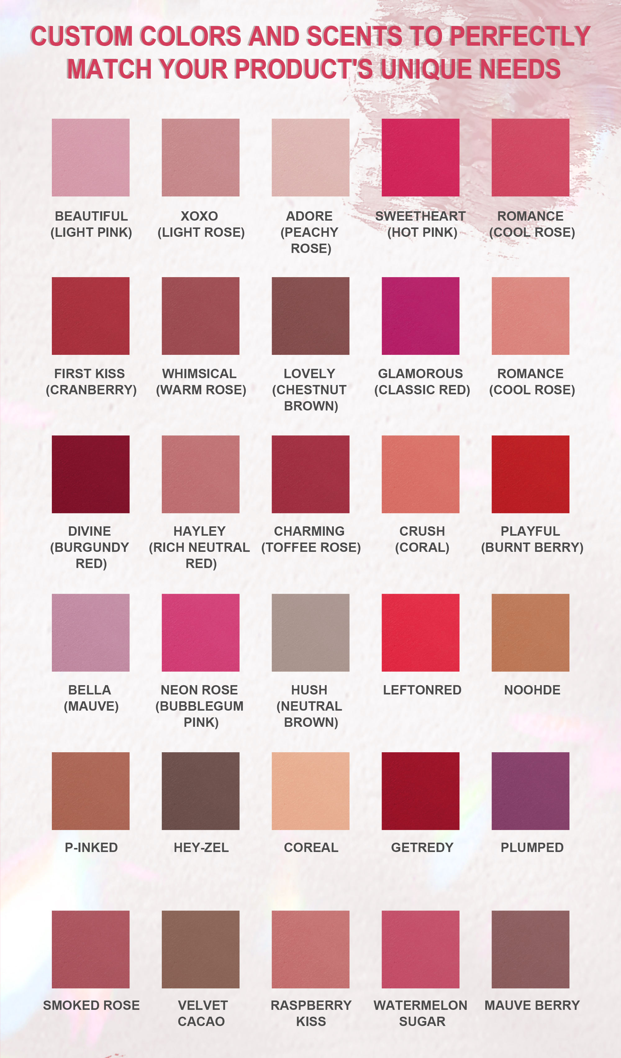 Custom Colour MOQ 12000