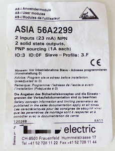 Nuovo originale pronto elettrico ASIA 56 a2299 moduli ASi Er 2 X ingresso 2 X uscita Un PLC Controller di programmazione - Product Image 3