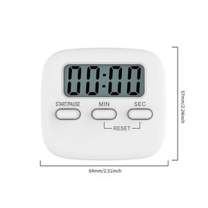 Herramienta de cocina Temporizadores Pantalla LED digital Comida Cocinar Hornear Alarma Deportes Temporizador Gadget con imán de soporte para regalo - Product Image 3
