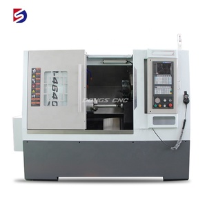 Máquina CNC de Torno de cama inclinada de potencia hidráulica automática, Metal de alta precisión TCK46, TCK46 - Product Image 1