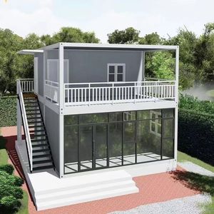 Maison conteneur extensible de luxe, panneau sandwich, design moderne respirant pour hôtel, bureau, bâtiment, cuisine, chambre - Product Image 5