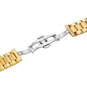 <span class=keywords><strong>สาย</strong></span>นาฬิกาข้อมือสเตนเลสหัวเข็มขัดผีเสื้อถอดได้ - Product Image 5