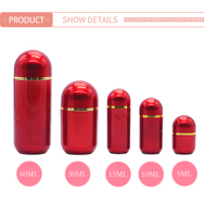 Flacons de pilules en plastique vides personnalisés de 60 ml, conteneur de médicaments, boîte de capsules de vitamines, boîte de compléments alimentaires, boîte en PS rigide avec bouchon à vis