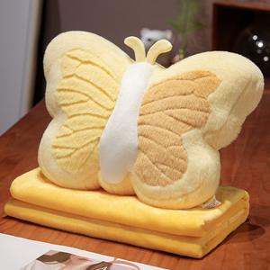 Bantal dan selimut Super lembut 2 in 1 bantal mewah nyaman bentuk kupu-kupu bantal mewah menggemaskan selimut 2 in 1 Hadiah untuk anak-anak - Product Image 2