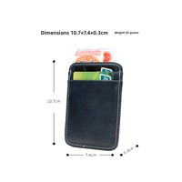 ODM OEM Kustom 2026 Dompet Kartu Koin dari Kulit Gabus Asli Berlapis Minyak, Anyaman Polos dengan Sudut Melengkung, Tempat Kartu Kredit