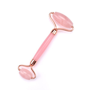Rullo per Massaggio Viso in Quarzo Rosa Naturale di Alta Qualità, Rullo di Giada per Viso, <span class=keywords><strong>Terapia</strong></span> Anti-Invecchiamento, Colore Rosa - Product Image 6