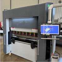 Presse plieuse CNC haute efficacité ESA S875, import de fichiers 3D, 80 tonnes, 5 pieds, 8+1 axes