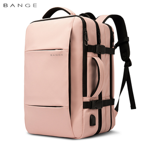Mochila para Portátil BANGE Unisex Rosa de Nailon con Cierre de Cremallera, Resistente al Agua, Diseño Minimalista para Viajes de Negocios - Product Image 1
