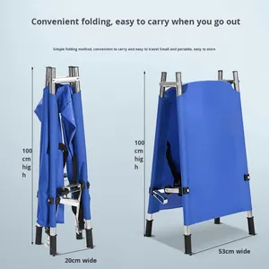 سرير إسعافات أولية محمول قابل للطي بتصميم إطار بسيط للاستخدام المنزلي ونقل الأشخاص إلى الطوابق العلوية - Product Image 3