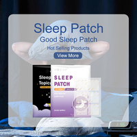 Patch transdermique pour le sommeil, mélatonine, 5HTP, L-triptophane, racine de valériane, non accoutumant, système de libération continue de 8 à 12 heures
