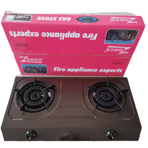 Table de cuisson à gaz ZGBES à double brûleur avec surface en fonte de 0,7 mm, allumage électronique et puissance élevée pour utilisation sur table - Product Image 1