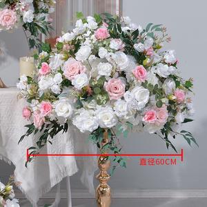 Bola de Flores de Rosa Artificial de Alta Calidad Personalizable para Decoración de Bodas - Product Image 5