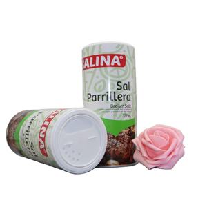 علبة أسطوانية من الورق المقوى لتعبئة مسحوق الملح الجاف قابلة للتحلل علبة ورقية أنبوبية آمنة على الغذاء مع غطاء لتحريك الملح - Product Image 2