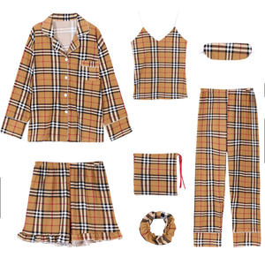 Pijama de Cuello Vuelto <span class=keywords><strong>Secret</strong></span> para Mujer, Ropa Cómoda para Estar en Casa, Conjunto de 7 Piezas - Product Image 4