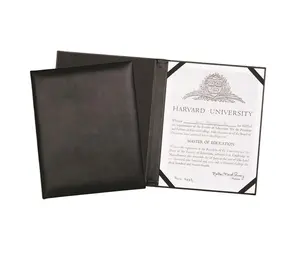 Diploma personalizado Capa A4 Titular De Certificado De Couro