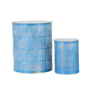 Portavelas de Metal Decorativo, Soporte para Velas Votivas con Corte Abierto, Lámpara de Mesa Rústica, Hecha a Mano, Ecológica, para Navidad y Bodas - Product Image 5