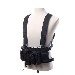 Pria tahan air anti-maling taktis dada Rig Harness tas rompi untuk menembak berburu pelatihan CS Games-Retail lembut <span class=keywords><strong>Molle</strong></span> desain - Product Image 2
