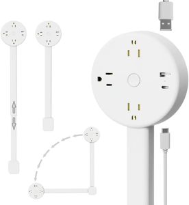 EU Ổ cắm điện Extender cắm tường Outlet Extender mở rộng tường ổ cắm cho phía sau ghế đầu giường bàn - Product Image 1