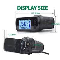 S886 Semi Grip Bike Computer LCD Digital Velocímetro Odómetro UART2 para bicicleta eléctrica Ciclismo Gadgets Accesorios de bicicleta