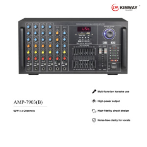 Amply <span class=keywords><strong>Karaoke</strong></span> AMP-7903B 60W 2 kênh với USB, SD, <span class=keywords><strong>Bluetooth</strong></span>, màn hình LED, nhiều đầu vào micro dành cho KTV, gia đình, trường học - Product Image 2