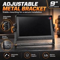 Kit AI BSD intelligent PWAS 9 pouces avec caméra 15m, alarme et système de détection d'angle mort pour camions miniers lourds