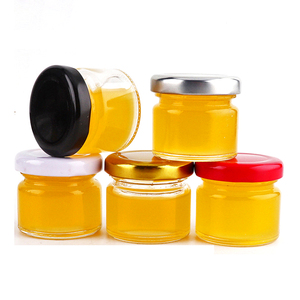 <span class=keywords><strong>Mini</strong></span> <span class=keywords><strong>pot</strong></span> en verre rond transparent de 30 ml, 60 ml, 80 ml avec couvercle à vis, vente en gros de pots en verre pour <span class=keywords><strong>confiture</strong></span>, miel - Product Image 1