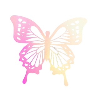 Iridescent Butterfly Cake Toppers Plastic Reusable For Birthday Valentine's Day Mother's Day Qixi Festival Women's Day - Product Image 5