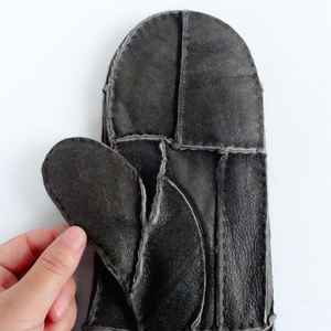 Güzel fiyat stokta kış bölünmüş kuzu koyun shearlling astar eldiven eldivenler el-dikili sıcak erkekler kadınlar için-açık bisiklet için - Product Image 5