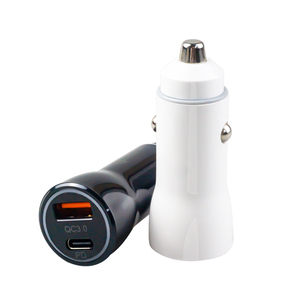 Caricabatteria da auto PD da 20W a ricarica rapida QC 3.0 caricabatteria da auto Usb tipo C a doppia porta a ricarica rapida per telefono cellulare <span class=keywords><strong>iPhone</strong></span> - Product Image 2