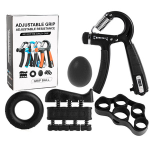 Có thể điều chỉnh Silicone Hand Grip strengthener Set với truy cập xách tay tập thể dục Exerciser sức mạnh ngón tay huấn luyện viên thể thao phong cách - Product Image 2