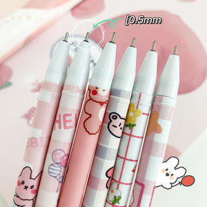 ปากกาลูกลื่นแบบลบได้ Longorgeous Reginfield ขนาด 0.5 มม. หมึกเจลสีกลาง ขายส่งราคาถูก ลายการ์ตูน สำหรับนักเรียนเขียน ด้วยหมึกสีน้ำเงินดำ - Product Image 5