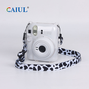 Caiul Anında Baskı Fotoğraf Makinesi Sert Çantası Koruyucu Şeffaf Kılıf Fujifilm <span class=keywords><strong>Instax</strong></span> Mini 12 Ayarlanabilir Askılı Modern Şık Tasarım 0.18kg - Product Image 3
