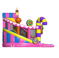 Parcours d'obstacles gonflable commercial Monstre Sucré, Aire de jeux gonflable pour enfants pour événements et locations de fêtes