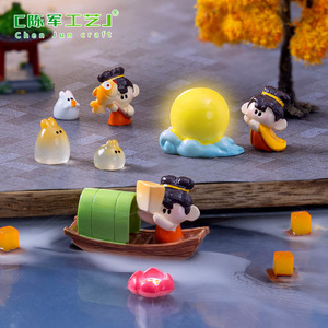 Weij - Accessori Decorativi Fai-da-te per il Festival di Metà Autunno: Bambola Coniglietto della Benedizione di Chang'<span class=keywords><strong>e</strong></span>, Micro-paesaggio da Appendere - Product Image 2