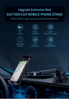 Support de tablette pour tableau de bord de voiture, rotatif à 360°, à ventouse, étanche, réglable en hauteur, support de téléphone pour tableau de bord