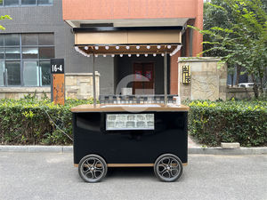 Usine Mobile Ice Cream Push Cart Congélateur Cart Ice Cream Mini Food Trick pour Snack Food Delivery - Product Image 2