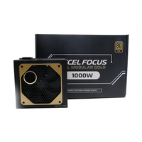 Fuente de alimentación de ordenador, PCIE 6 + 2pin 1000W 80 Plus Gold ATX PSU, módulo completo para CPU de escritorio 4 + 4 pines Sata IDE de alta vatios