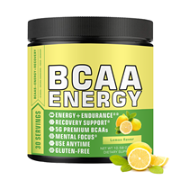 Poudre de BCAA originale 7g BCAA et 2,5g L-Glutamine sans sucre, boisson de récupération musculaire après l'entraînement avec acides aminés pour hommes et femmes