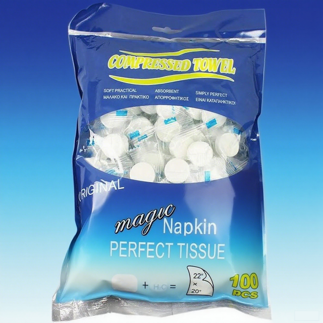 Toilet Paper Tablets Expandable Wipes Compressed Towel 100 Pieces for Home Restaurant Camping