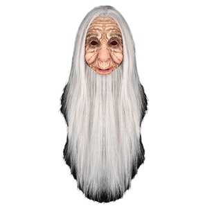 Masque en latex pour cosplay d'Halloween, masque effrayant pour homme âgé, accessoires de fête écologiques pour mascarade, cosplay ou costume de Pâques, beige - Product Image 1