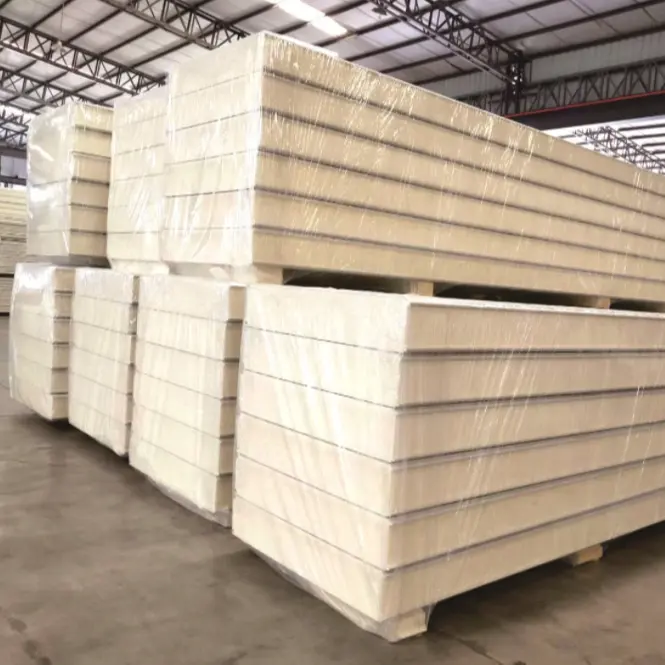 Tấm Cách Nhiệt PUR Wall Phòng Lạnh Sử Dụng Tấm Cách Nhiệt Bọt Polyurethane Polyurethane Bên Ngoài