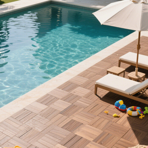 Moderna terrazza decorativa esterna ad incastro mattonelle ponte legno plastica composita piano terrazza <span class=keywords><strong>wpc</strong></span> ponte fai da te - Product Image 6