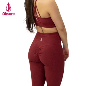 Women's <strong>Scrunch</strong> <strong>Bum</strong> Gym <strong>Leggings</strong> Elastic Waist Sports Tight Fitness Activewear with Solid Pattern Yoga Pants - Product Image 3