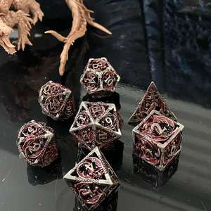 Jeu de dés en métal <span class=keywords><strong>squelette</strong></span> polyédrique RPG Casino personnalisé jeu d'équipe jeu de dés dés D & D <span class=keywords><strong>squelette</strong></span> en métal dés - Product Image 2