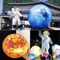 Modèle de fusée gonflable géante et d'astronaute/missile personnalisé pour exposition