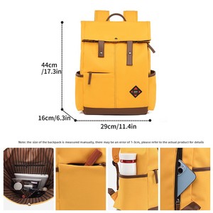 Sacs pour ordinateur portable imperméables pour femmes, couleurs contrastées, nouveau style coréen, tendance, Oxford, Mochila populaire pour les occasions décontractées en plein air - Product Image 2