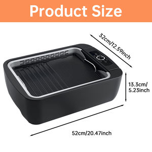Grill électrique intelligent en acier inoxydable à <span class=keywords><strong>prix</strong></span> de gros, grill sans fumée, grill panini numérique, plaque chauffante - Product Image 2