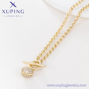 X001143460 <span class=keywords><strong>Collana</strong></span> da <span class=keywords><strong>Donna</strong></span> Xuping con Ciondolo a Cuore Placcato Oro 14k, Regalo per <span class=keywords><strong>San</strong></span> <span class=keywords><strong>Valentino</strong></span> - Product Image 6